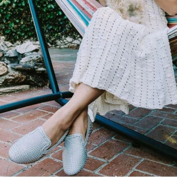 Birdies Shoes Birdies Woven Starling Vegan Leather Loafers Sz 95